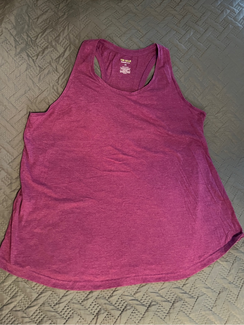 tek gear Heather Fuchsia Racerback Tank Top